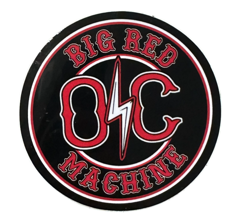 BIG RED MACHINE CIRCLE STICKER