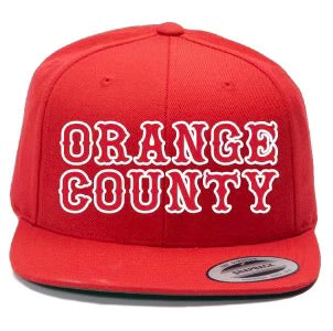 ORANGE COUNTY HAT RED