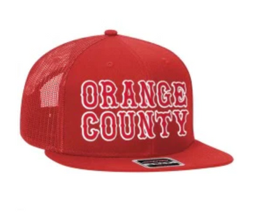 ORANGE COUNTY HAT RED TRUCKER